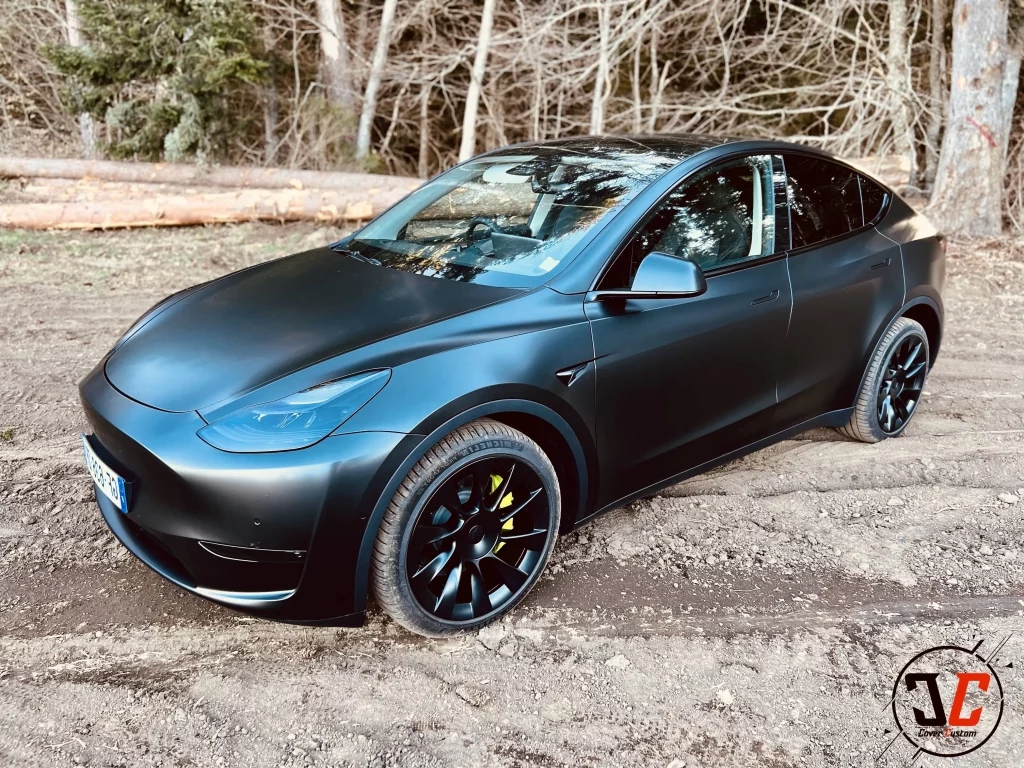Tesla Model Y LR Noir satin